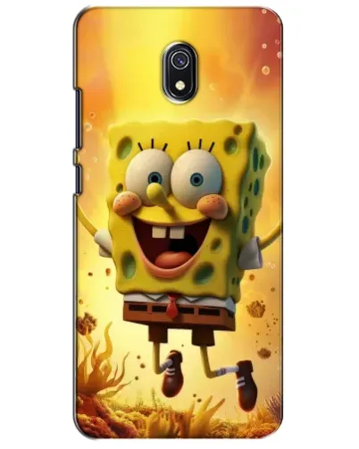 Чехол для Xiaomi Redmi 8A с картинкой «Губка Боб прыгает»