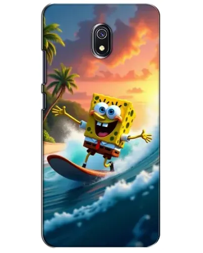 Чехол для Xiaomi Redmi 8A с картинкой «Губка Боб серфингист»