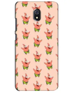 Чехол для Xiaomi Redmi 8A с картинкой «Патрик Стар паттерн»