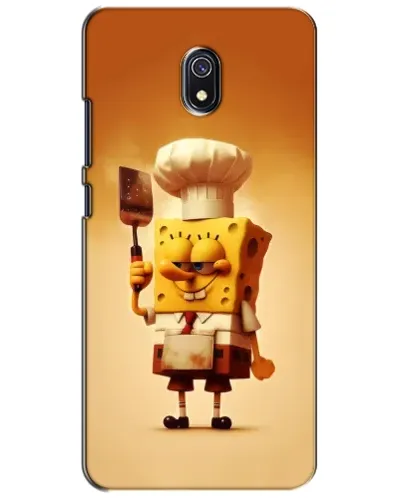 Чехол для Xiaomi Redmi 8A с картинкой «Губка Боб повар»