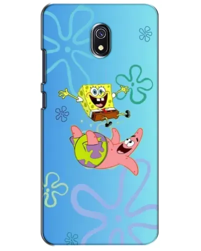 Чехол для Xiaomi Redmi 8A с картинкой «Спанч Боб и Патрик»