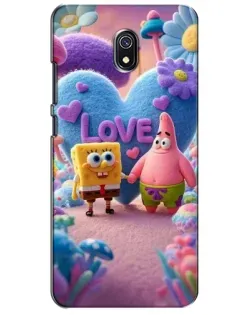 Чехол для Xiaomi Redmi 8A с картинкой «Губка Боб Патрик»