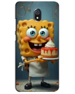 Чехол для Xiaomi Redmi 8A с картинкой «Повар Спанч Боб»