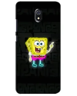 Чехол для Xiaomi Redmi 8A с картинкой «Неоновый Губка Боб»