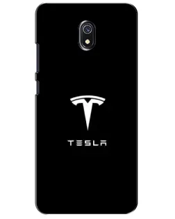 Чехол для Xiaomi Redmi 8A с картинкой «Tesla White Logo»