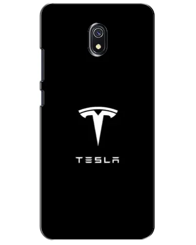 Чехол для Xiaomi Redmi 8A с картинкой «Tesla White Logo»