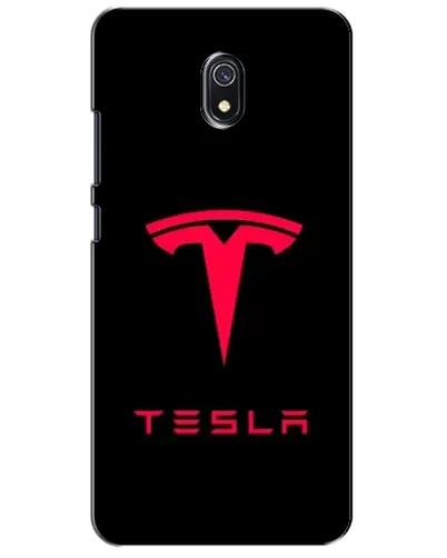 Чехол для Xiaomi Redmi 8A с картинкой «Tesla Red Logo»