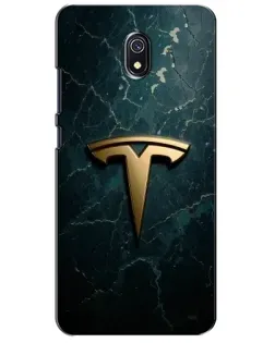 Чехол для Xiaomi Redmi 8A с картинкой «Мраморная Tesla Gold»