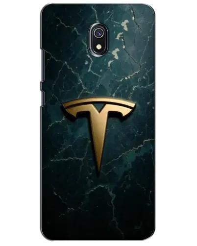 Чехол для Xiaomi Redmi 8A с картинкой «Мраморная Tesla Gold»
