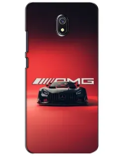 Чехол для Xiaomi Redmi 8A с картинкой «Mercedes AMG — красная линия»