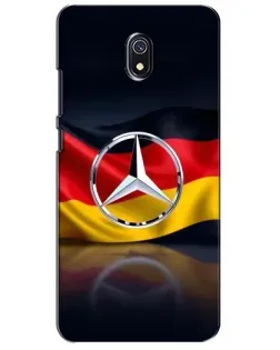 Чехол для Xiaomi Redmi 8A с картинкой «Mercedes — флаг Германии»