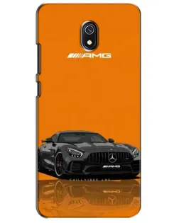 Чехол для Xiaomi Redmi 8A с картинкой «Оранжевый Mercedes AMG»