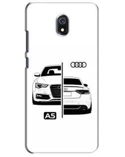 Чехол для Xiaomi Redmi 8A с картинкой «Audi — контрастный дизайн»