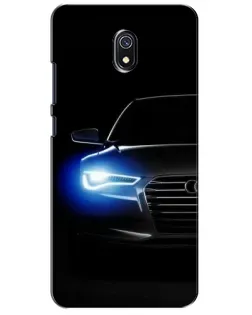 Чехол для Xiaomi Redmi 8A с картинкой «Неоновый взгляд Audi»