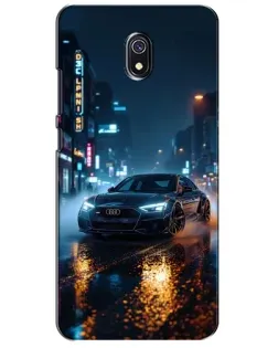 Чехол для Xiaomi Redmi 8A с картинкой «Ночной город и Audi»