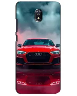 Чехол для Xiaomi Redmi 8A с картинкой «Audi RS — красный стиль»