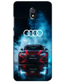 Чехол для Xiaomi Redmi 8A с картинкой «Audi Sport — неон»