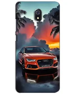 Чехол для Xiaomi Redmi 8A с картинкой «Audi — закат»