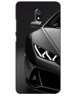 Чехол для Xiaomi Redmi 8A с картинкой «Lamborghini фары детализация»