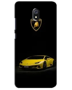 Чехол для Xiaomi Redmi 8A с картинкой «Lamborghini желтый акцент»