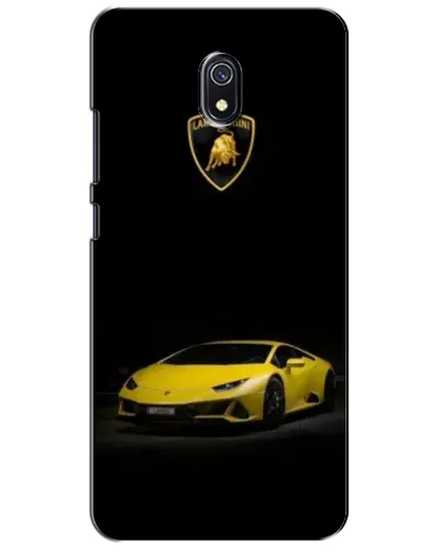 Чехол для Xiaomi Redmi 8A с картинкой «Lamborghini желтый акцент»
