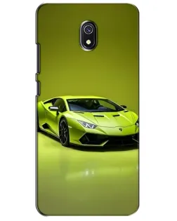Чехол для Xiaomi Redmi 8A с картинкой «Салатовый Lamborghini Huracan»