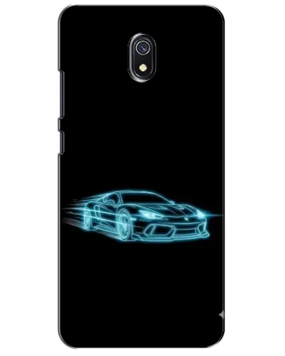 Чехол для Xiaomi Redmi 8A с картинкой «Неоновый контур Lamborghini»