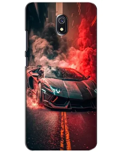 Чехол для Xiaomi Redmi 8A с картинкой «Lamborghini красный дым»