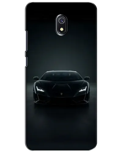Чехол для Xiaomi Redmi 8A с картинкой «Черный Lamborghini Aventador»