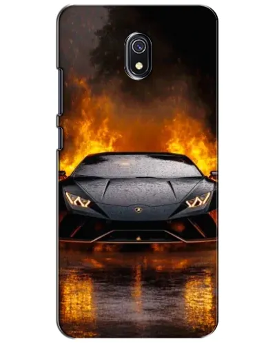 Чехол для Xiaomi Redmi 8A с картинкой «Lamborghini в огне»