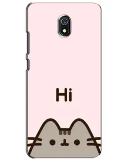 Чехол для Xiaomi Redmi 8A с картинкой «Пушин говорит Hi»