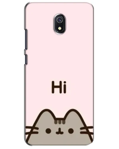 Чехол для Xiaomi Redmi 8A с картинкой «Пушин говорит Hi»