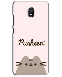 Чехол для Xiaomi Redmi 8A с картинкой «Pusheen логотип»
