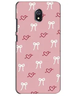 Чехол для Xiaomi Redmi 8A с картинкой «Сердца и банты»