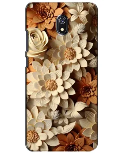 Чехол для Xiaomi Redmi 8A с картинкой «Бежевый флористический декор» Чехол для Xiaomi Redmi 8A с картинкой «Бежевый флористический декор»