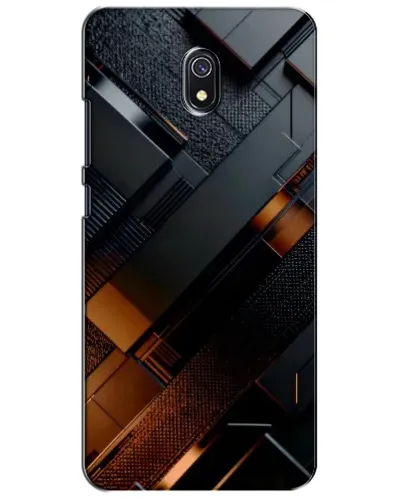 Чехол для Xiaomi Redmi 8A с картинкой «Черные геометрические блоки» Чехол для Xiaomi Redmi 8A с картинкой «Черные геометрические блоки»