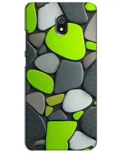 Чехол для Xiaomi Redmi 8A с картинкой «Яркая неоновая галька»