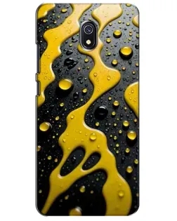 Чехол для Xiaomi Redmi 8A с картинкой «Жидкое желтое золото»