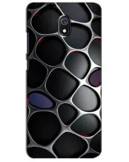 Чехол для Xiaomi Redmi 8A с картинкой «Объемная темная решетка»