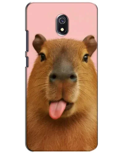 Чохол для Xiaomi Redmi 8A з картинкою «Капібара з язиком»