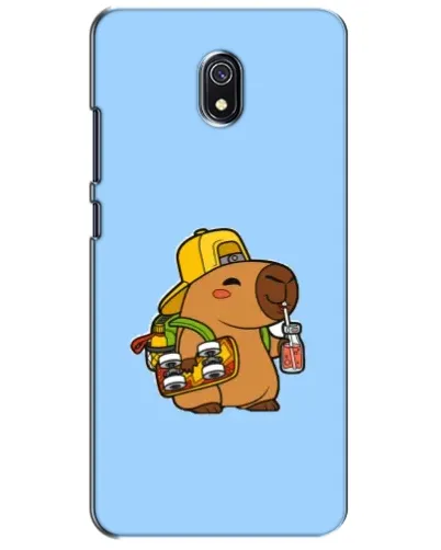 Чохол для Xiaomi Redmi 8A з картинкою «Капібара на скейті»