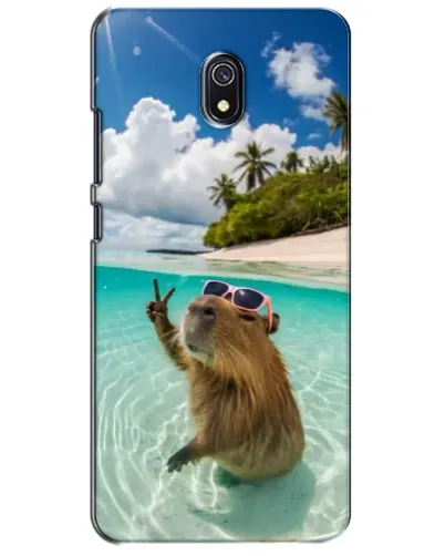Чохол для Xiaomi Redmi 8A з картинкою «Капібара на морі»