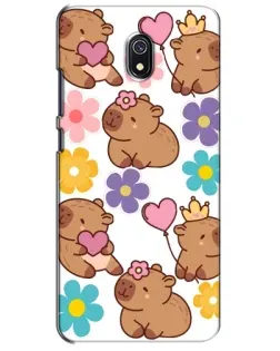 Чохол для Xiaomi Redmi 8A з картинкою «Квітковий паттерн капібар» Чохол для Xiaomi Redmi 8A з картинкою «Квітковий паттерн капібар»