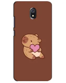 Чохол для Xiaomi Redmi 8A з картинкою «Капібара з серцем» Чохол для Xiaomi Redmi 8A з картинкою «Капібара з серцем»