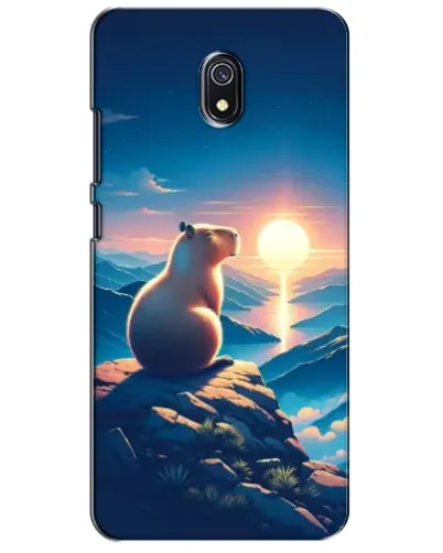 Чохол для Xiaomi Redmi 8A з картинкою «Захід сонця з капібарою»