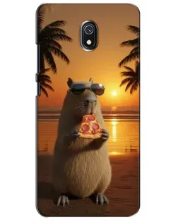Чохол для Xiaomi Redmi 8A з картинкою «Капібара з піцою» Чохол для Xiaomi Redmi 8A з картинкою «Капібара з піцою»