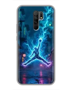 Чехол для Xiaomi Redmi 9 с картинкой «Jordan Gold Jumpman»
