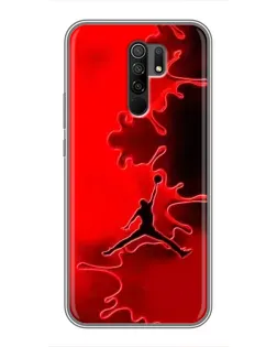 Чехол для Xiaomi Redmi 9 с картинкой «Jordan Red Smoke»