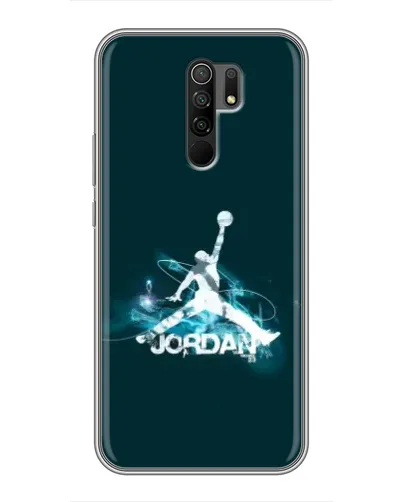 Чехол для Xiaomi Redmi 9 с картинкой «Jordan Blue Fire» Чехол для Xiaomi Redmi 9 с картинкой «Jordan Blue Fire»