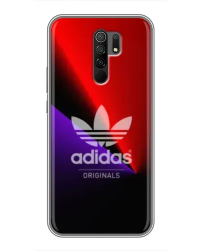 Чехол для Xiaomi Redmi 9 с картинкой «Adidas Red Neon»